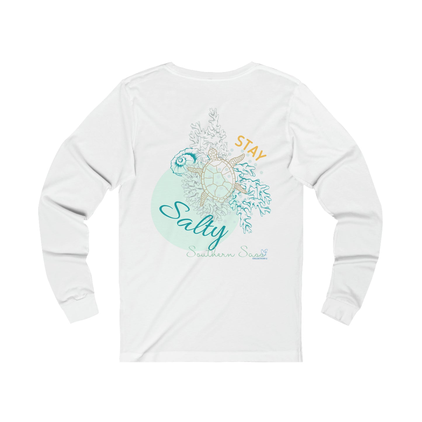Stay Salty - Jersey Long Sleeve Tee- A part of our Southern Sass Collection©