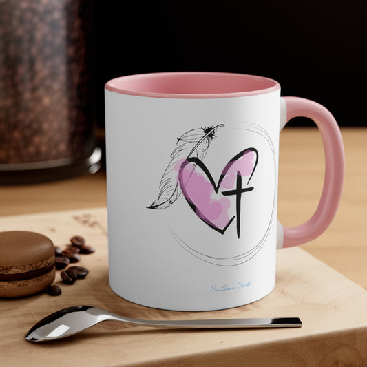 Our Southern Sass Collection - Angel Love - Accent Coffee Mug, 11oz