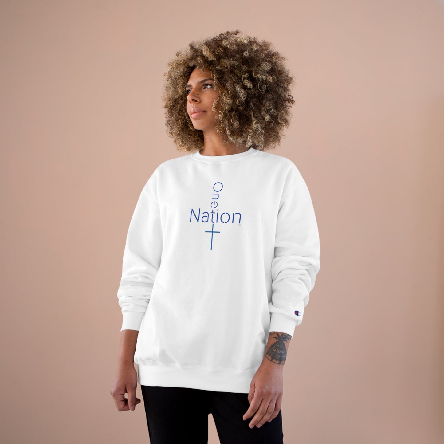Our Heroes Collection. " One Nation "- Champion Sweatshirt