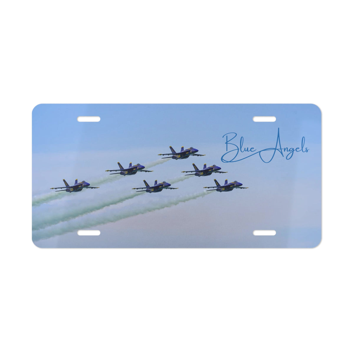 Blue Angels Aluminum Vanity License Plate, 12" × 6"