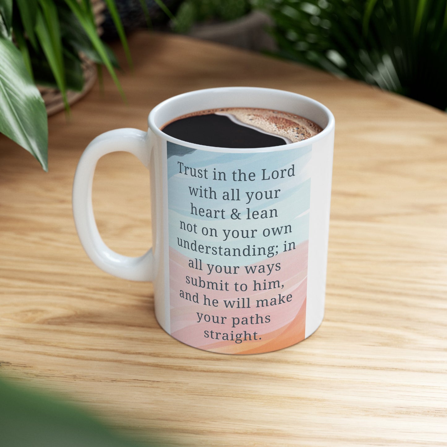 He Will Make Your Path Straight, Ceramic Mug, (11oz, 15oz)