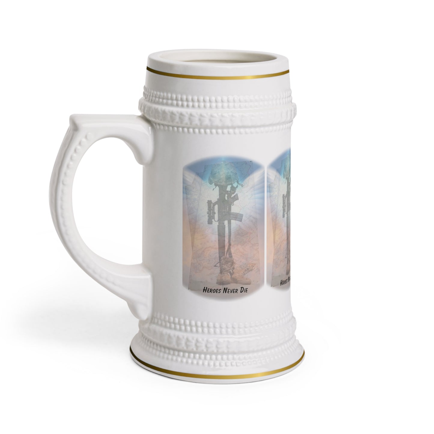 Our Heroes Collection - " Heroes Never Die" - Beer Stein Mug