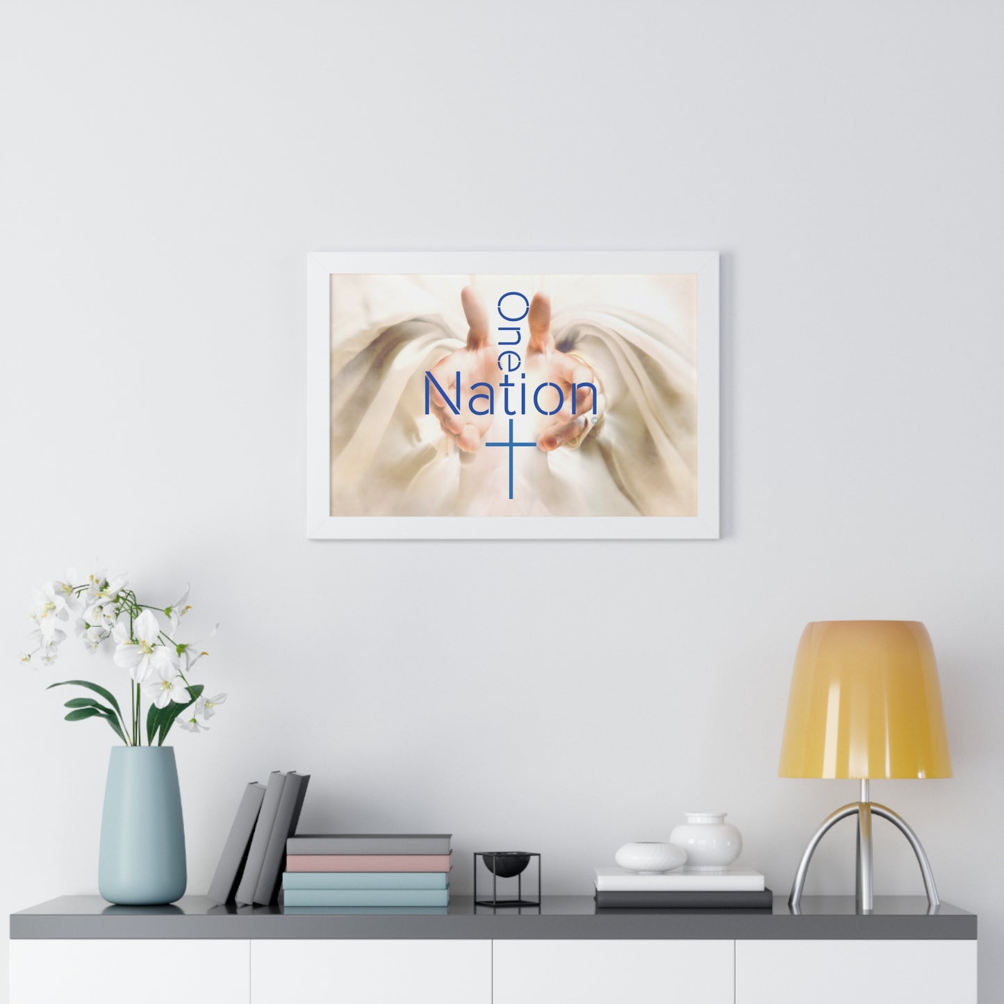 Our One Nation Collection - One Nation Under GOD - Framed Horizontal Poster