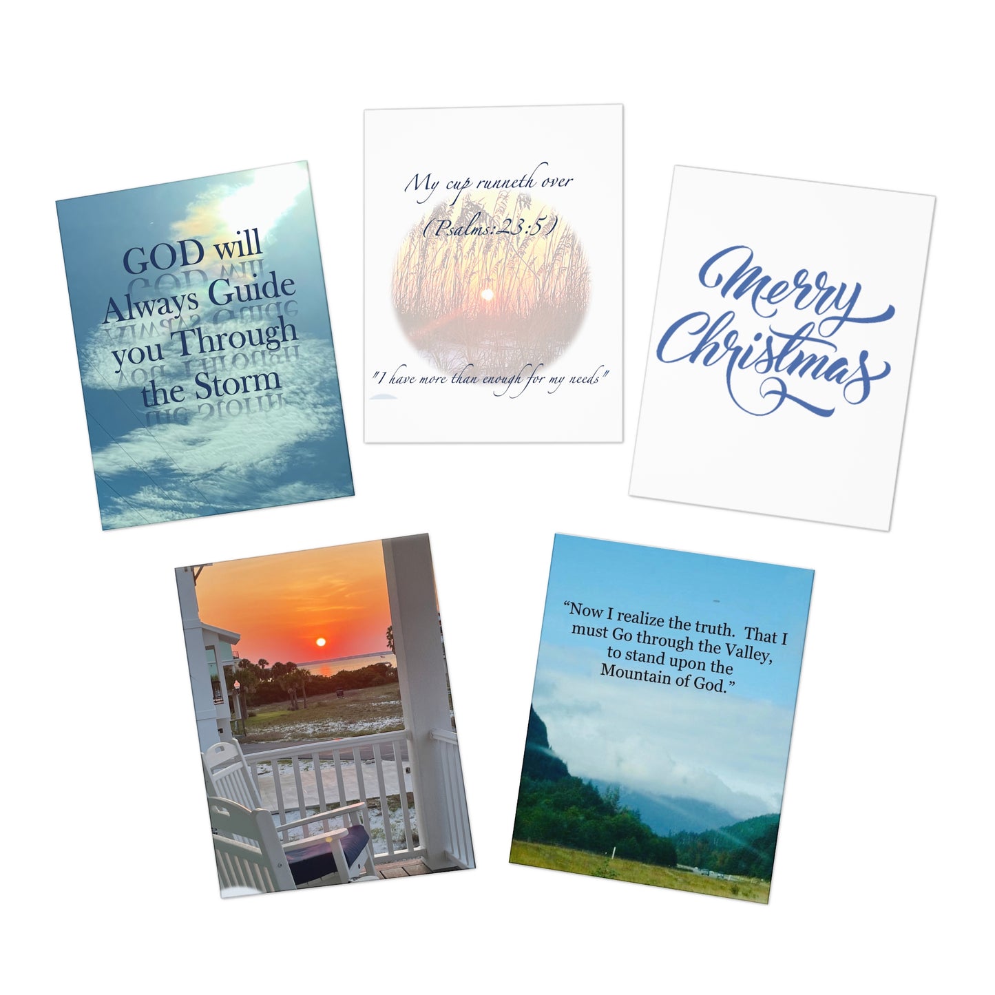 An Angel Feathers Original Multi-Design Greeting Cards (5-Pack)