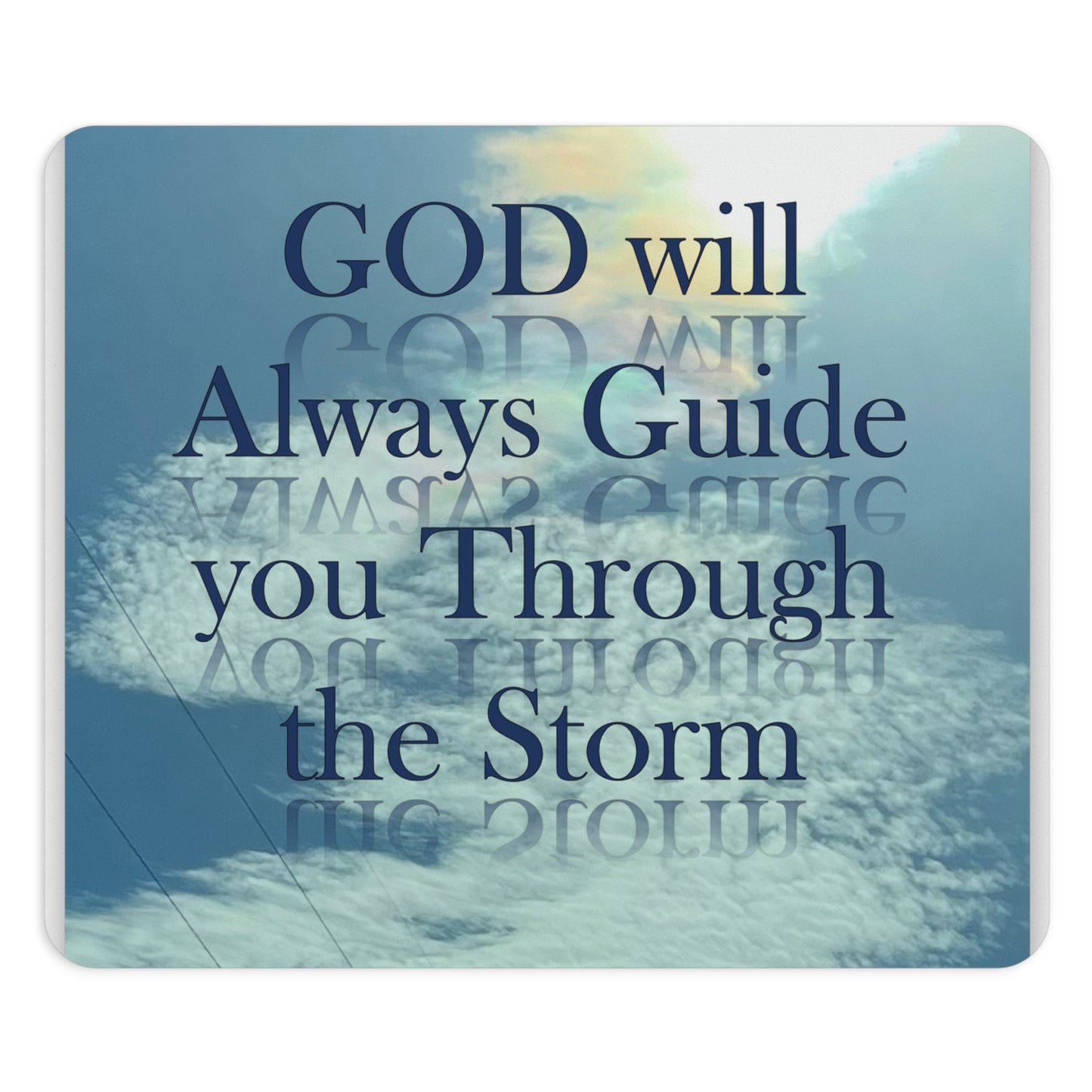 AN original artist production by Artist COG - "God thru the Storm" Mouse Pad