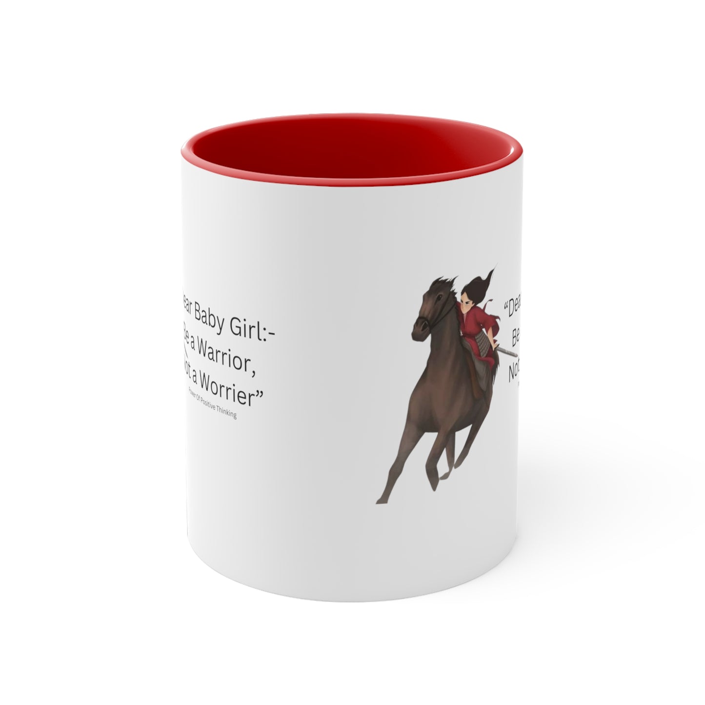 An Angel Feathers Original - Be a Warrior - Accent Coffee Mug, 11oz