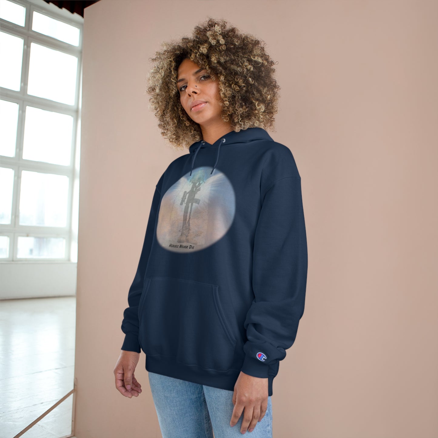 Our Heroes Collection " Heroes Never Die" - Champion Hoodie