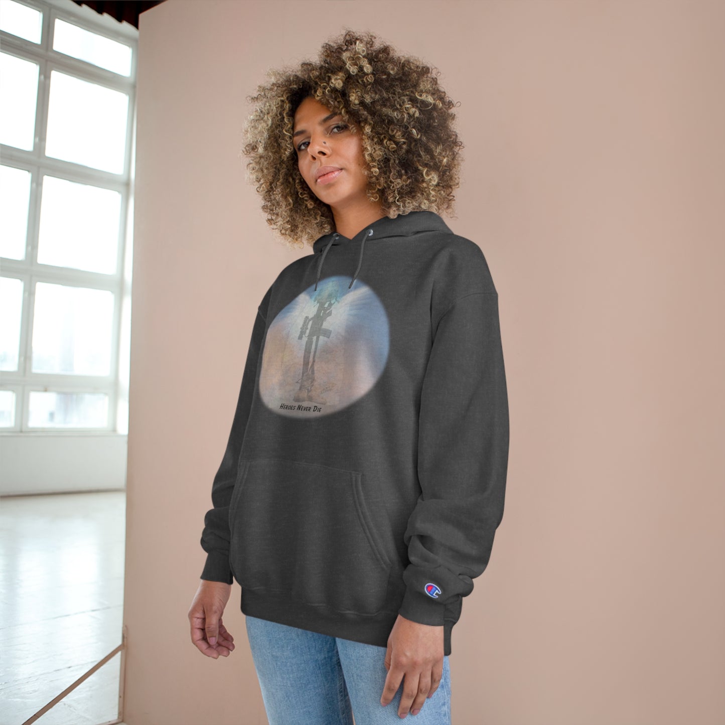 Our Heroes Collection " Heroes Never Die" - Champion Hoodie