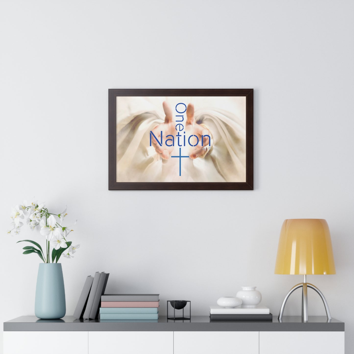 Our One Nation Collection - One Nation Under GOD - Framed Horizontal Poster