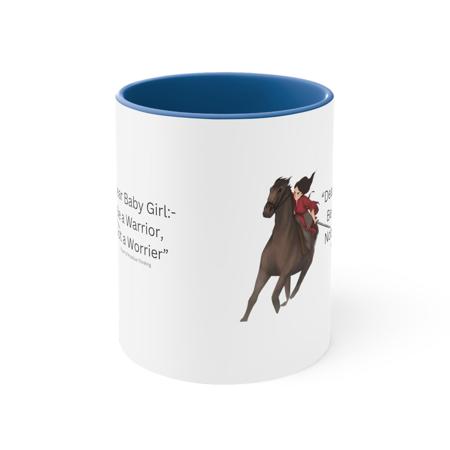 An Angel Feathers Original - Be a Warrior - Accent Coffee Mug, 11oz