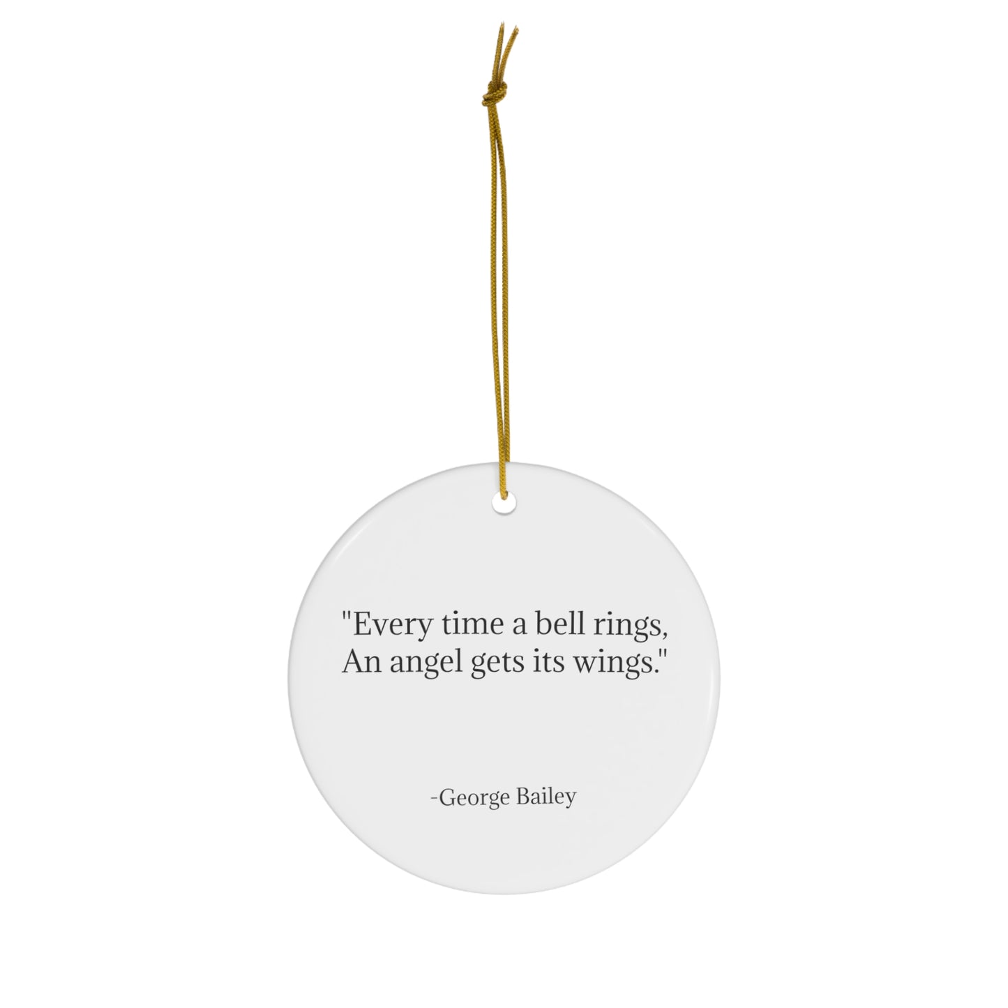 BELL Ceramic Ornament- An Angel Feathers Original, Southern Sass Collection