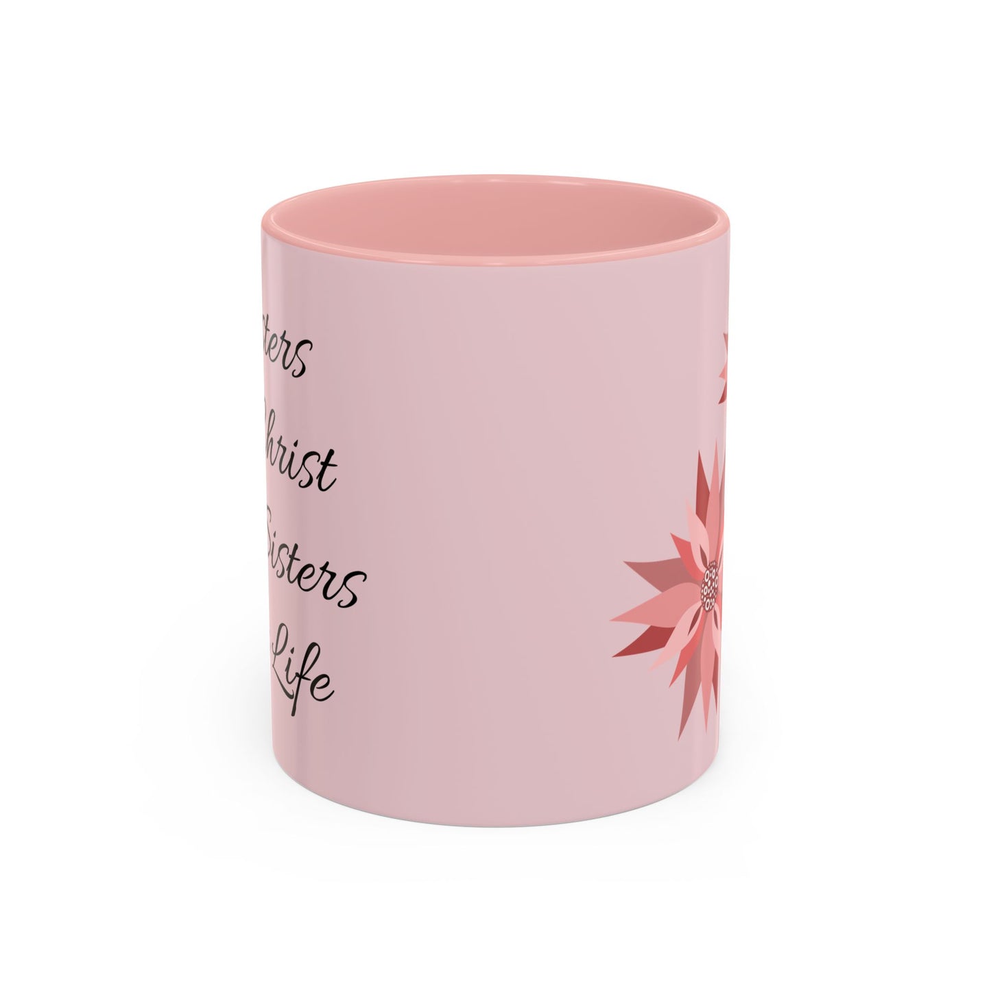 Sisters In Christ..Accent Coffee Mug, 11oz An Angel Feathers Original design, in the Southern Sass Collection