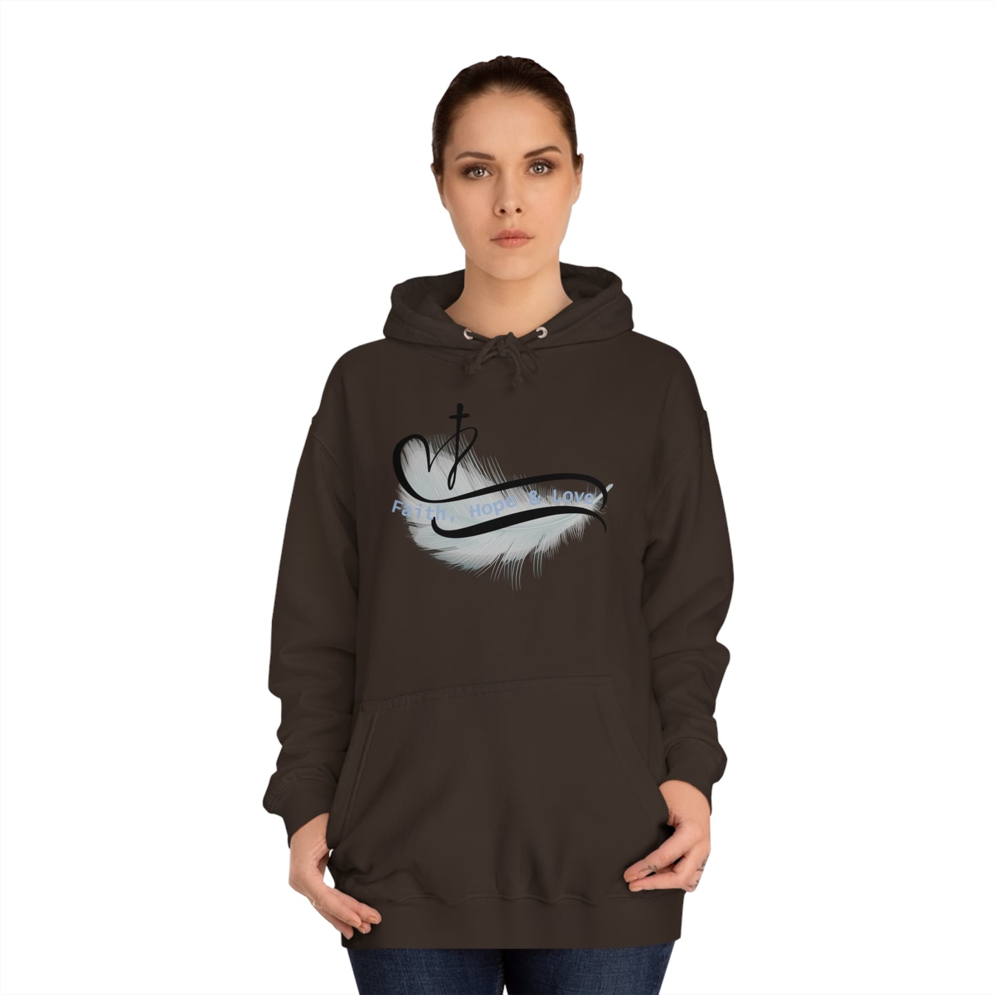 Our Southern Sass Collection - Faith Hope Love - College Hoodie