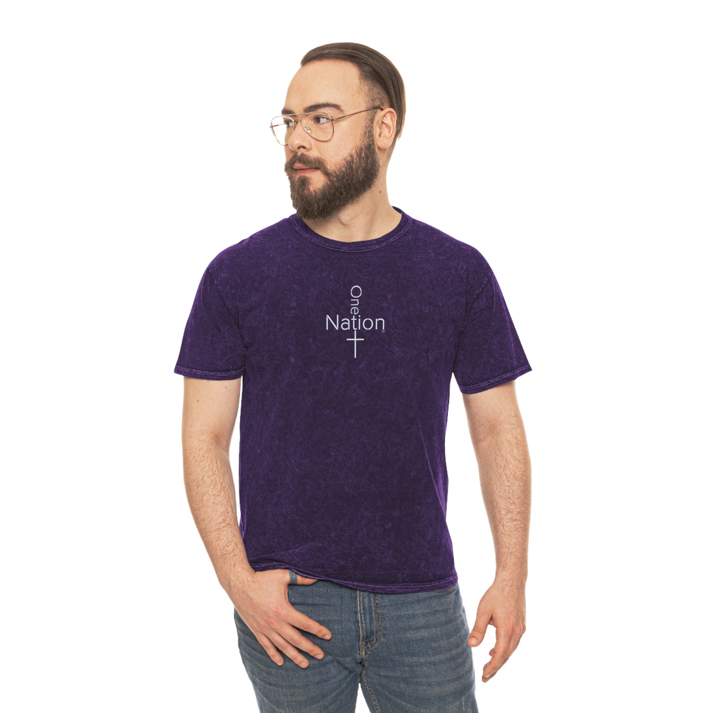 Our Heroes Collection - One Nation - Mineral Wash T-Shirt