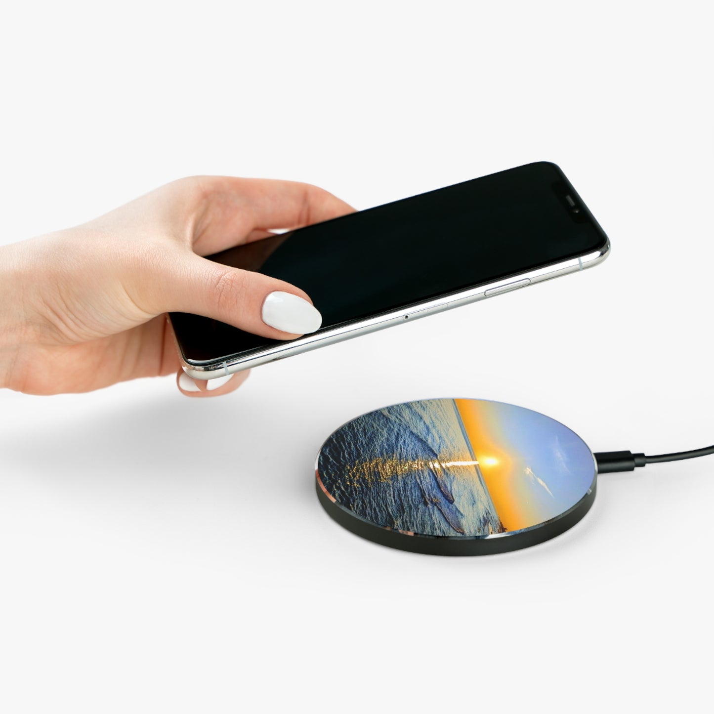 Wireless Charger – Beach Sunrise Phone Charger