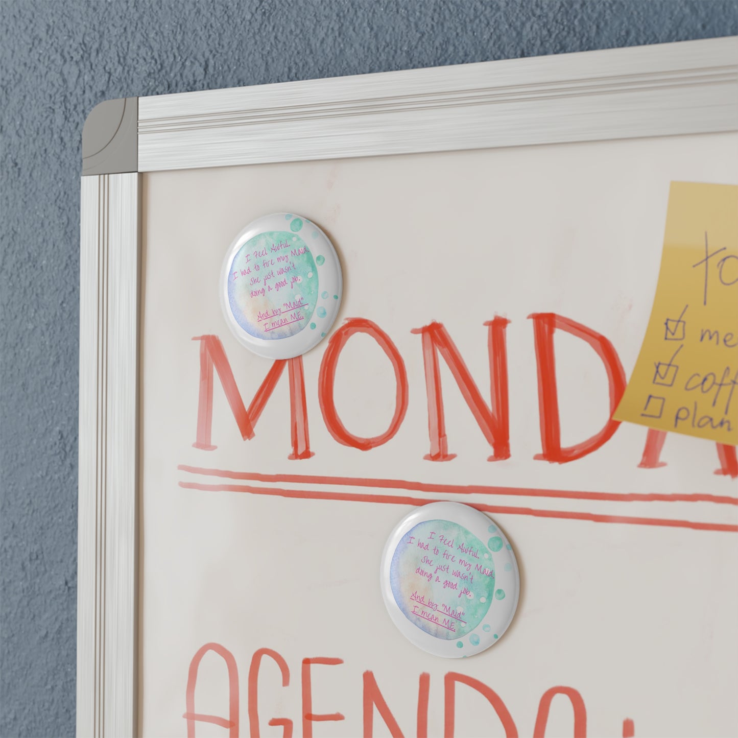 Southern Sass' "Maid" Button Magnet, Round