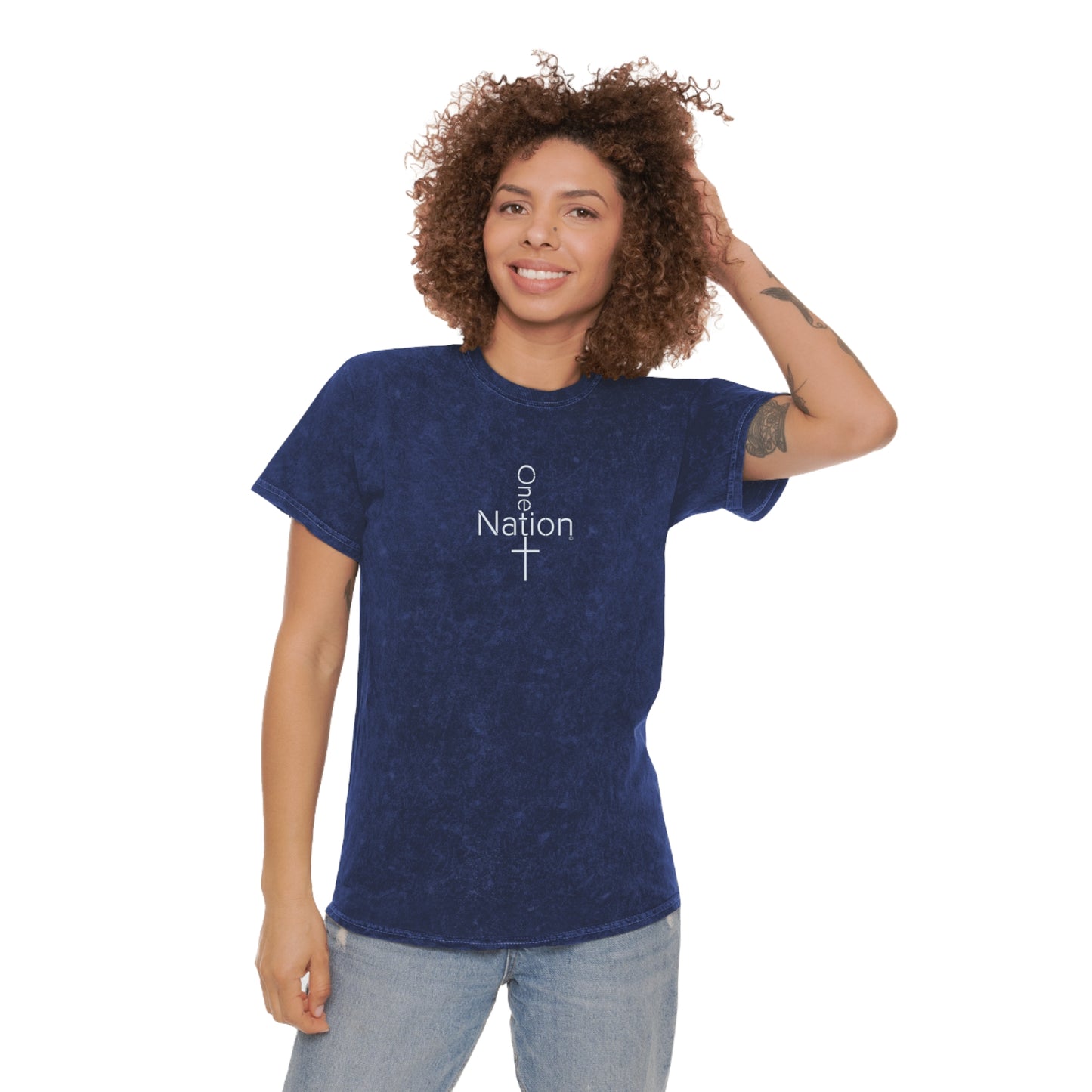 Our Heroes Collection - One Nation - Mineral Wash T-Shirt