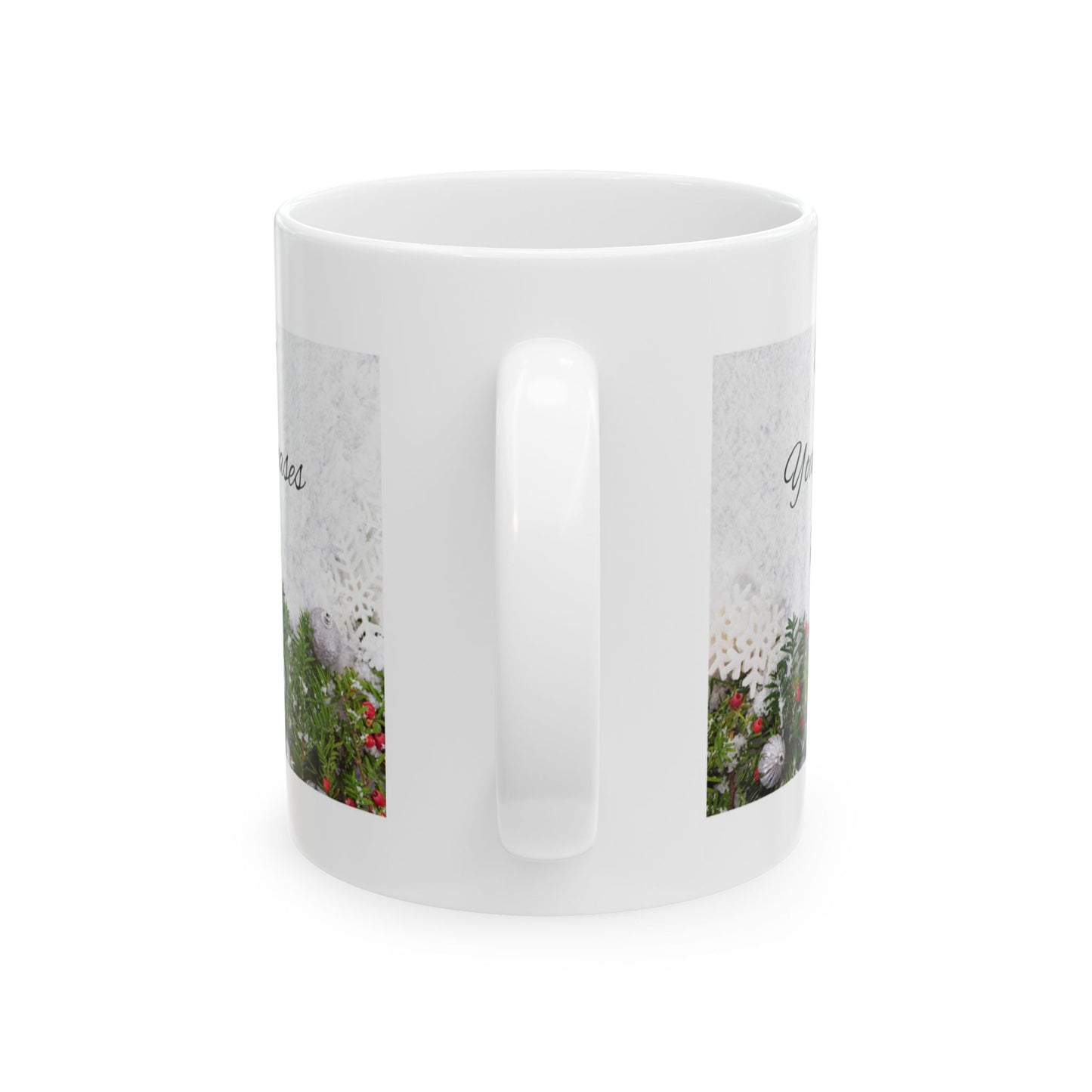 May All Your Christmas' Be White Ceramic Mug 11oz