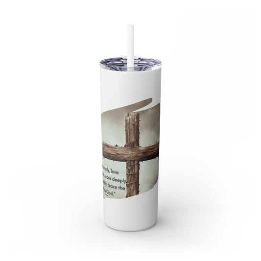 Our "Southern Sass" collection - Skinny Tumbler with Straw, 20oz