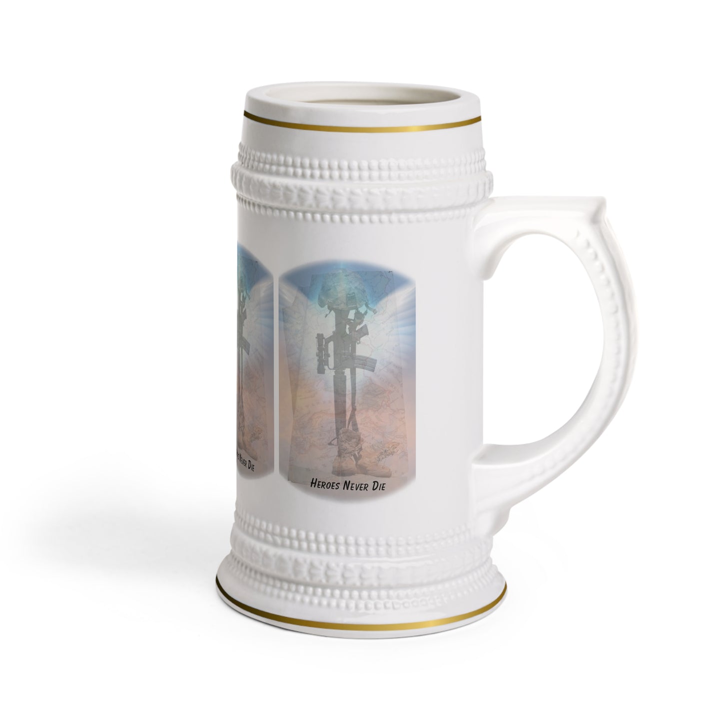 Our Heroes Collection - " Heroes Never Die" - Beer Stein Mug