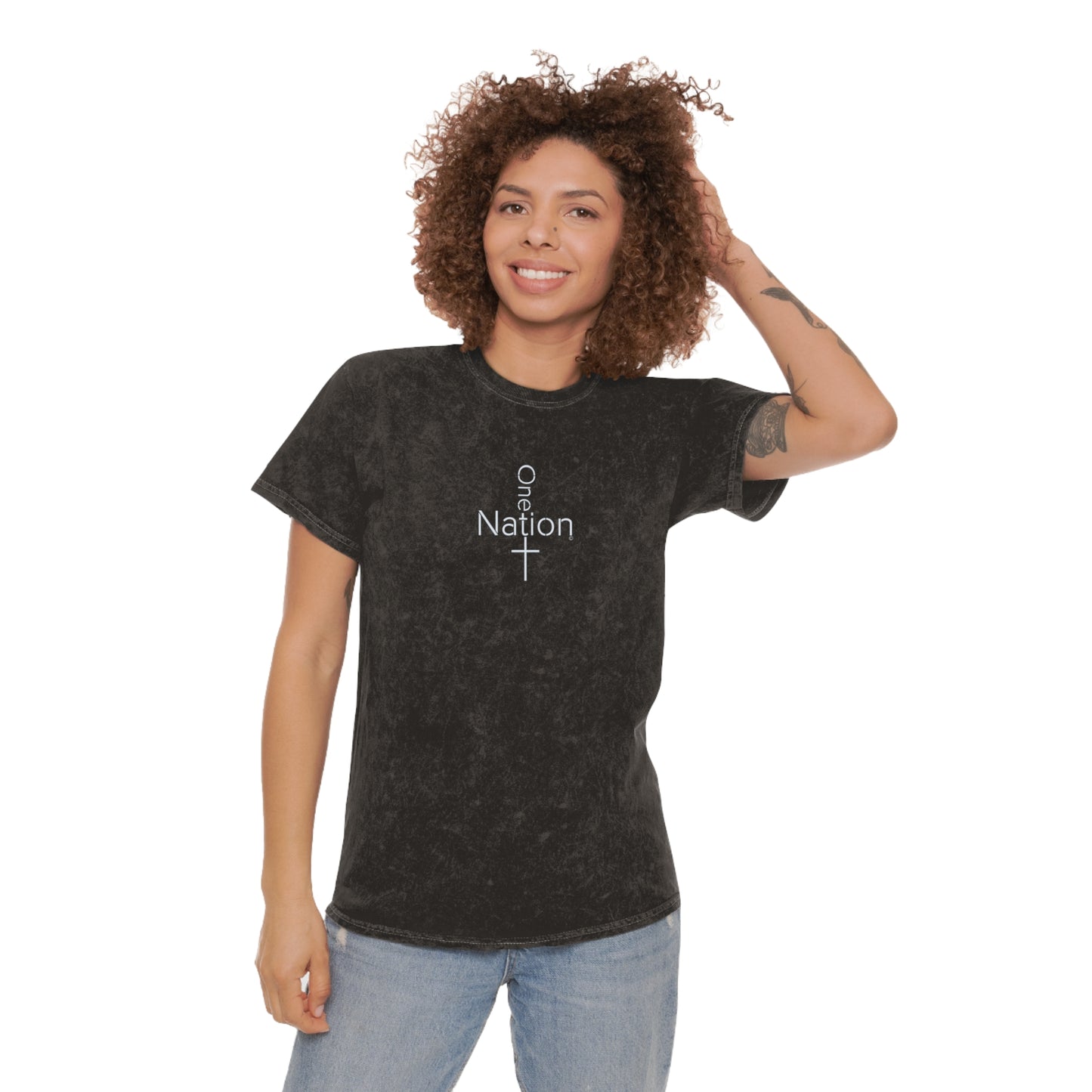 Our Heroes Collection - One Nation - Mineral Wash T-Shirt