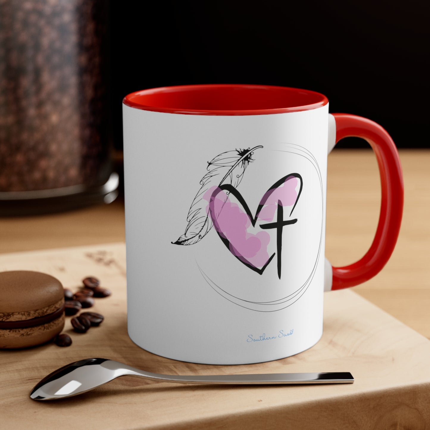 Our Southern Sass Collection - Angel Love - Accent Coffee Mug, 11oz