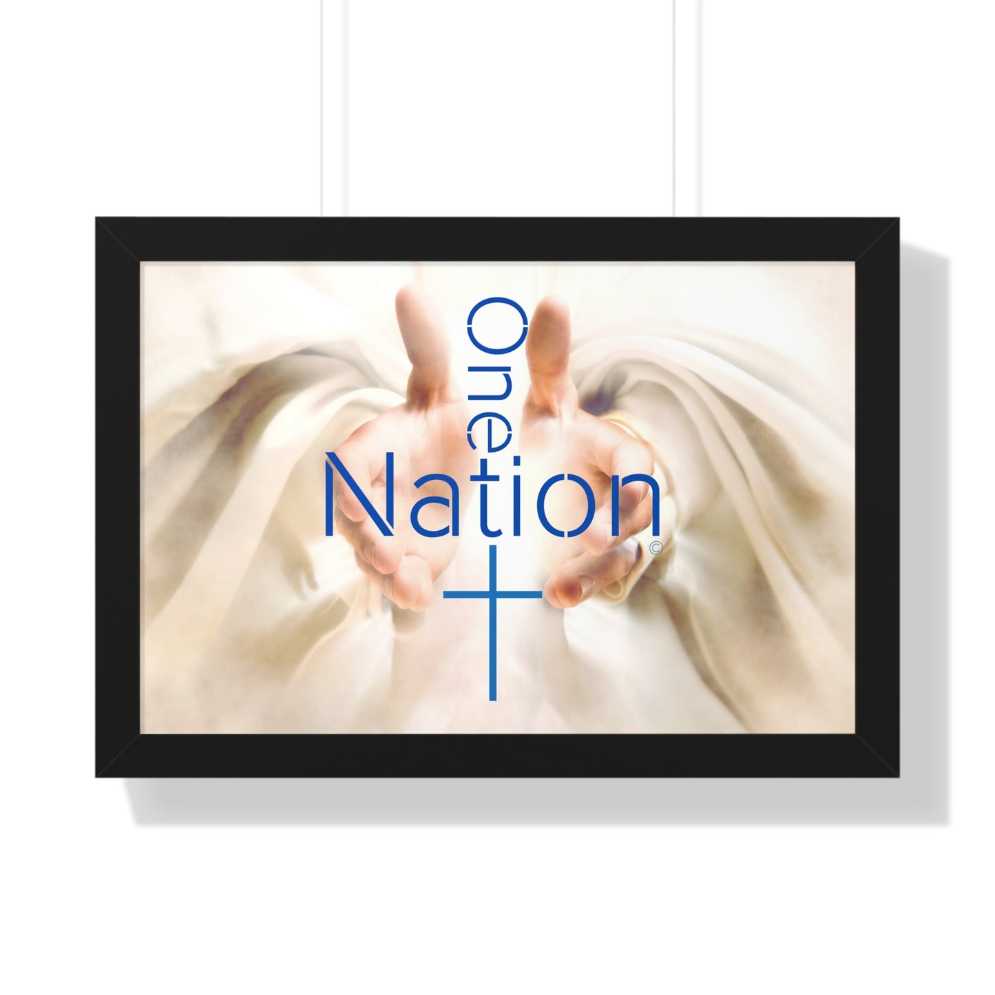 Our One Nation Collection - One Nation Under GOD - Framed Horizontal Poster