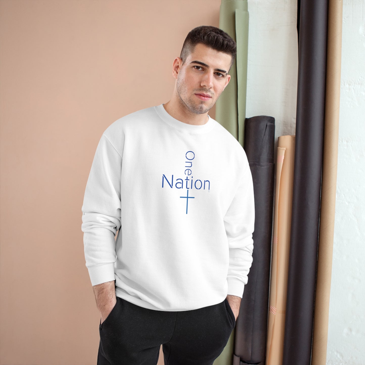 Our Heroes Collection. " One Nation "- Champion Sweatshirt