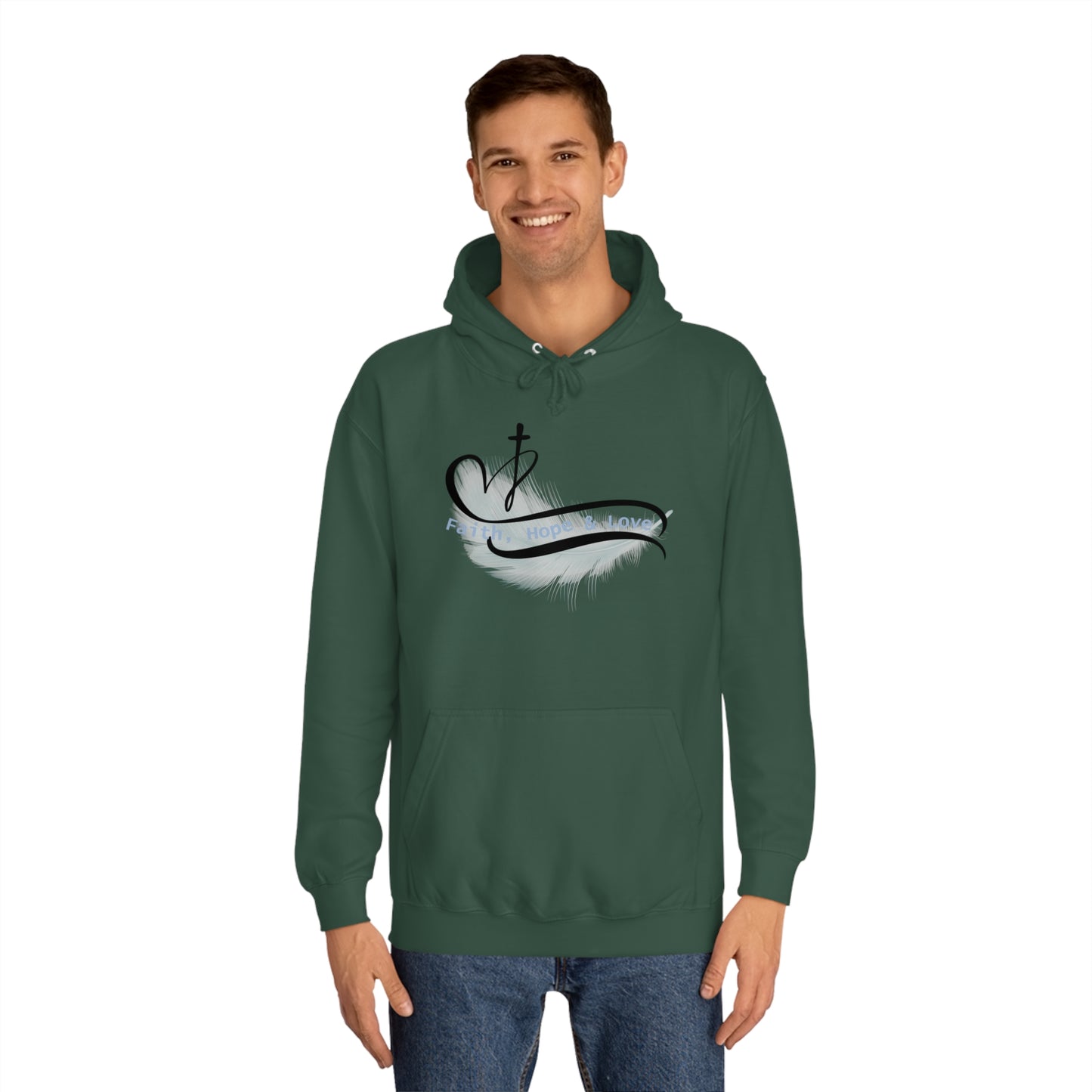 Our Southern Sass Collection - Faith Hope Love - College Hoodie
