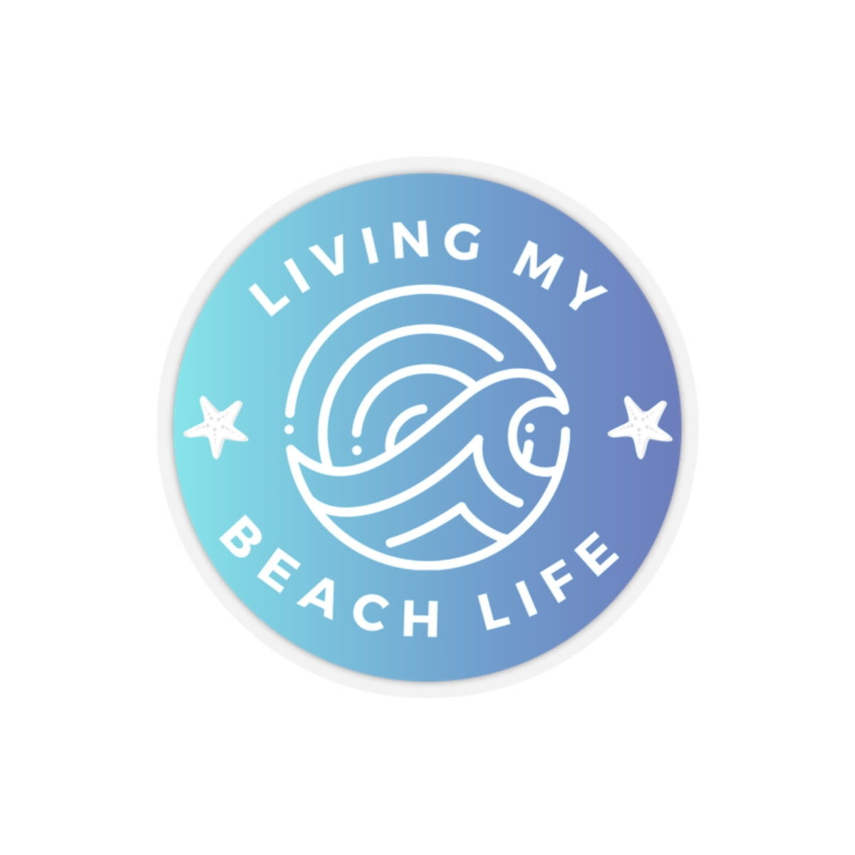 Living My Beach Life -Sticker