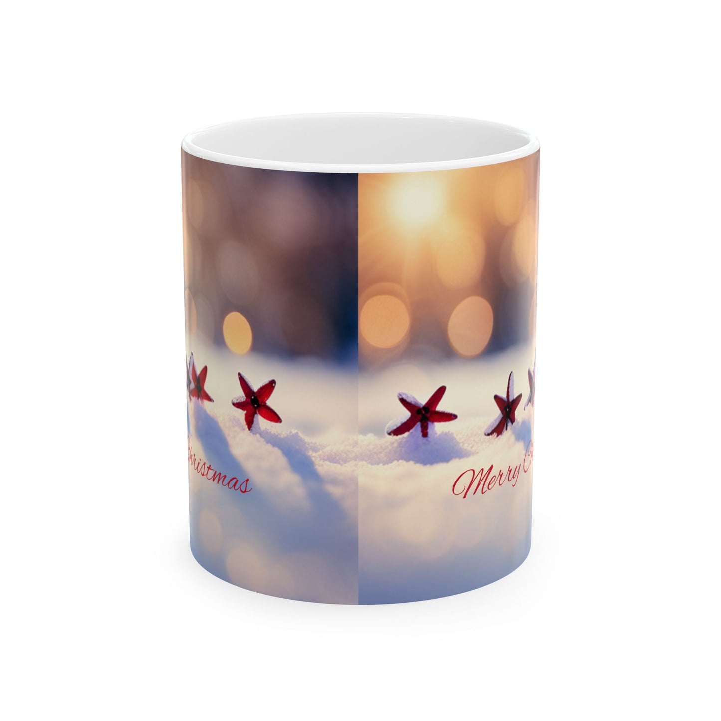 Heart warming Merry Christmas Ceramic Mug 11oz- An Angel Feathers Original, listed under their Southern Sass Collection