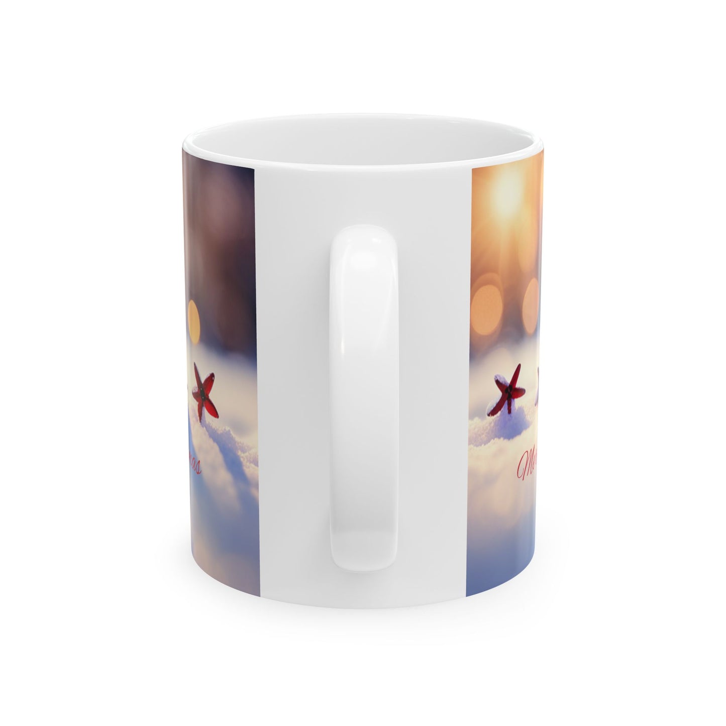 Heart warming Merry Christmas Ceramic Mug 11oz- An Angel Feathers Original, listed under their Southern Sass Collection