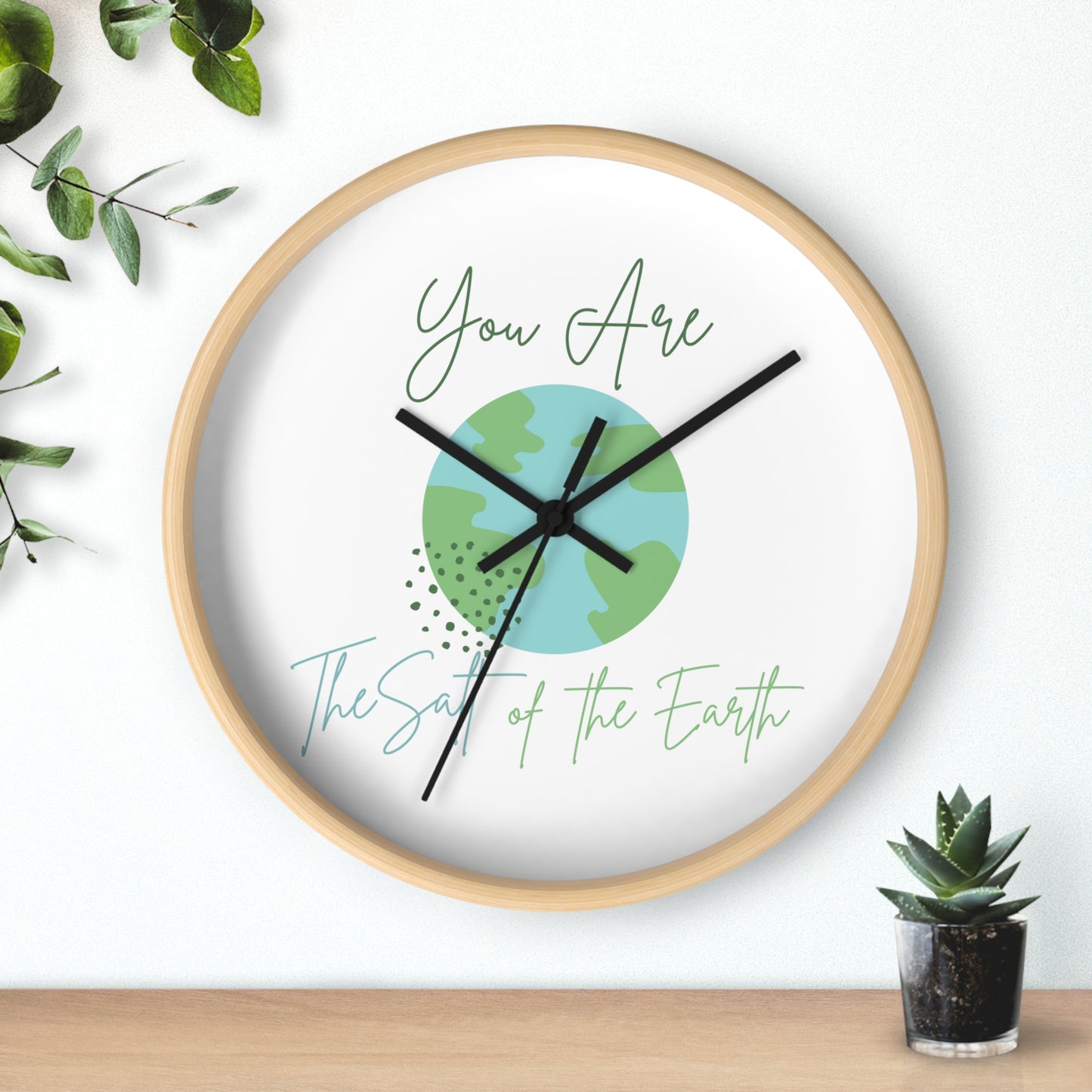 An Souther Sass original - Salt of the Earth - Wall Clock