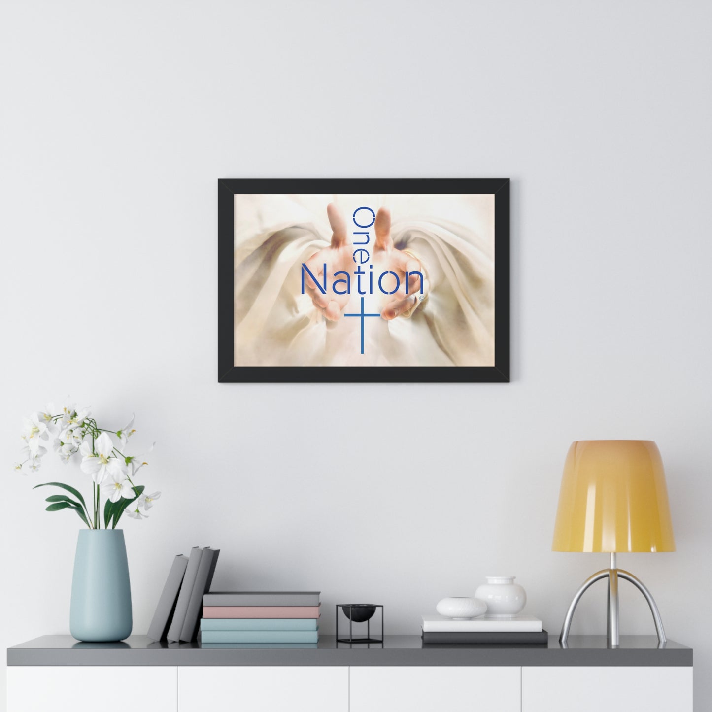 Our One Nation Collection - One Nation Under GOD - Framed Horizontal Poster