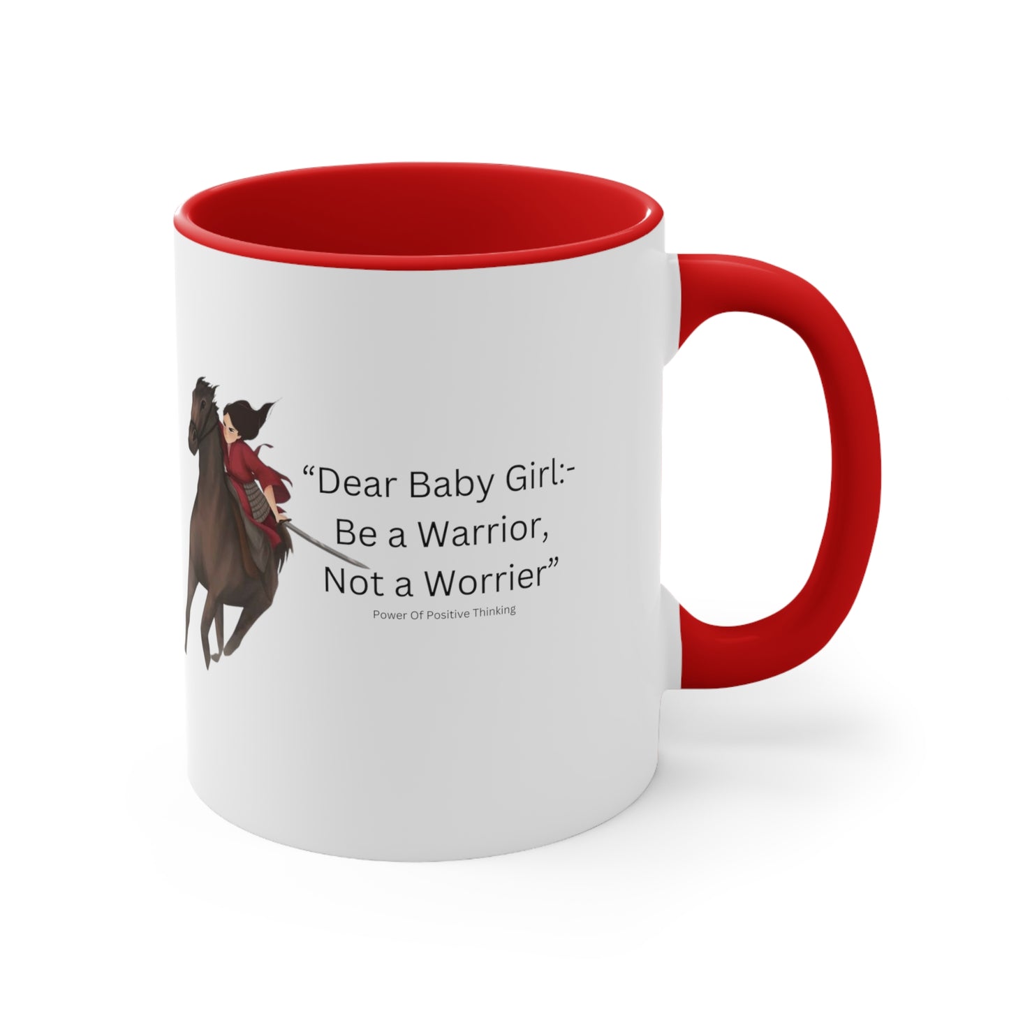 An Angel Feathers Original - Be a Warrior - Accent Coffee Mug, 11oz