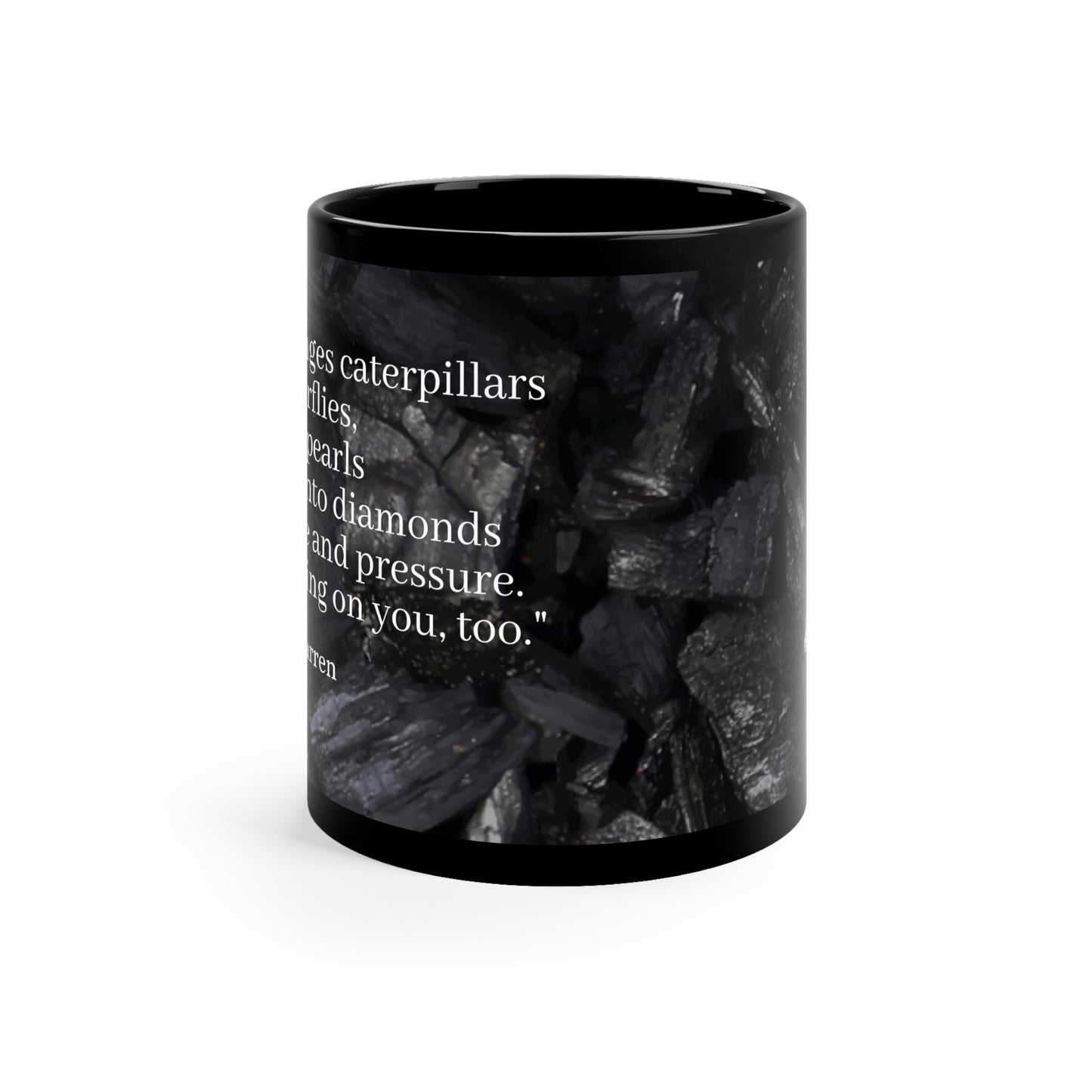 Coals & Diamonds-11oz Black Mug- An Angel Feathers Original-Southern Sass Collection