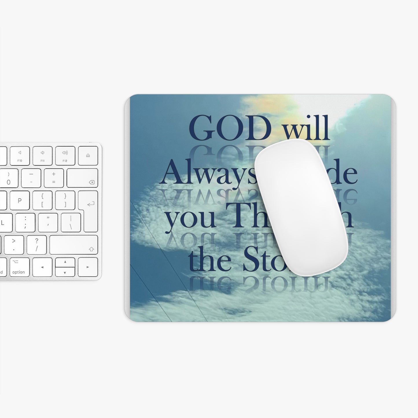 AN original artist production by Artist COG - "God thru the Storm" Mouse Pad