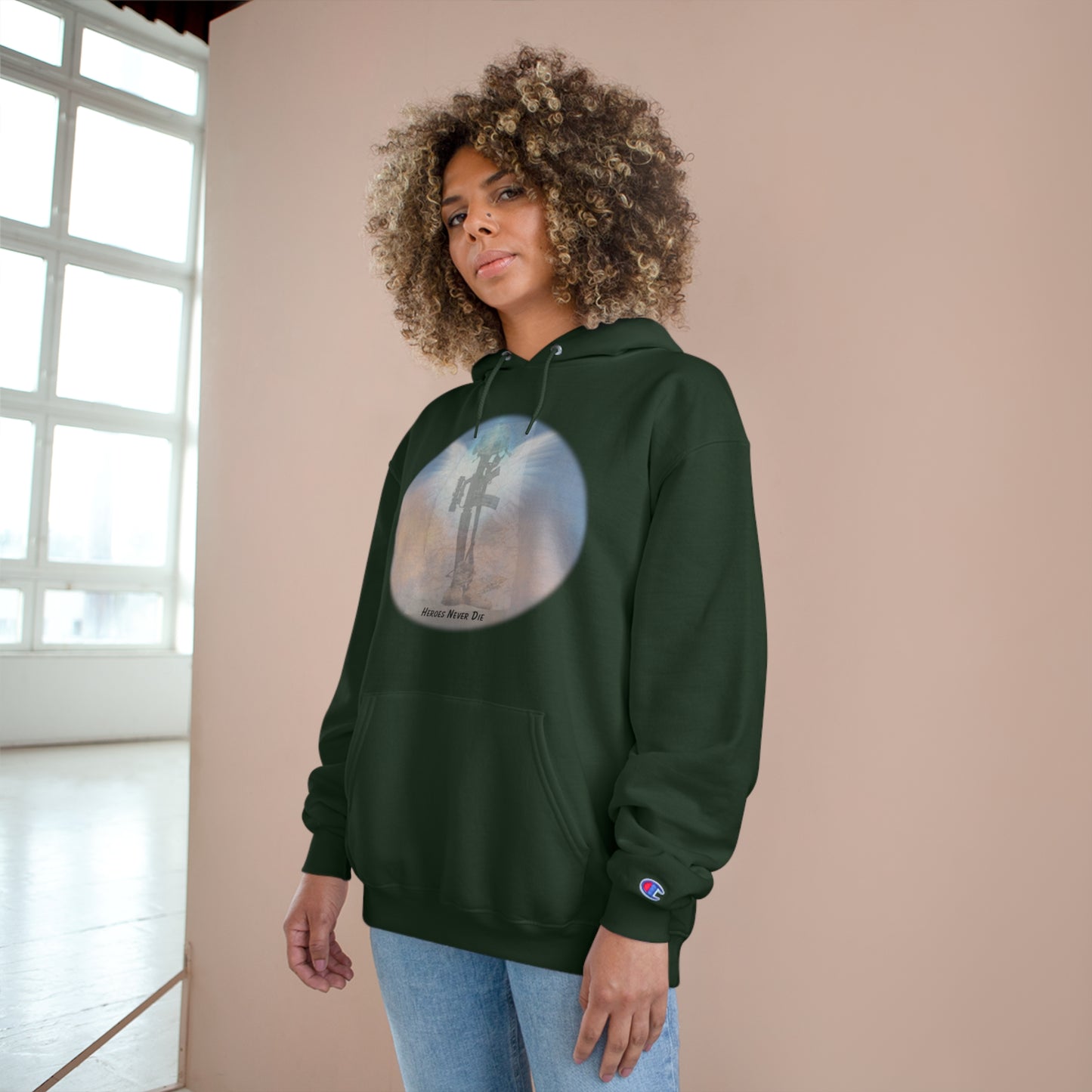 Our Heroes Collection " Heroes Never Die" - Champion Hoodie