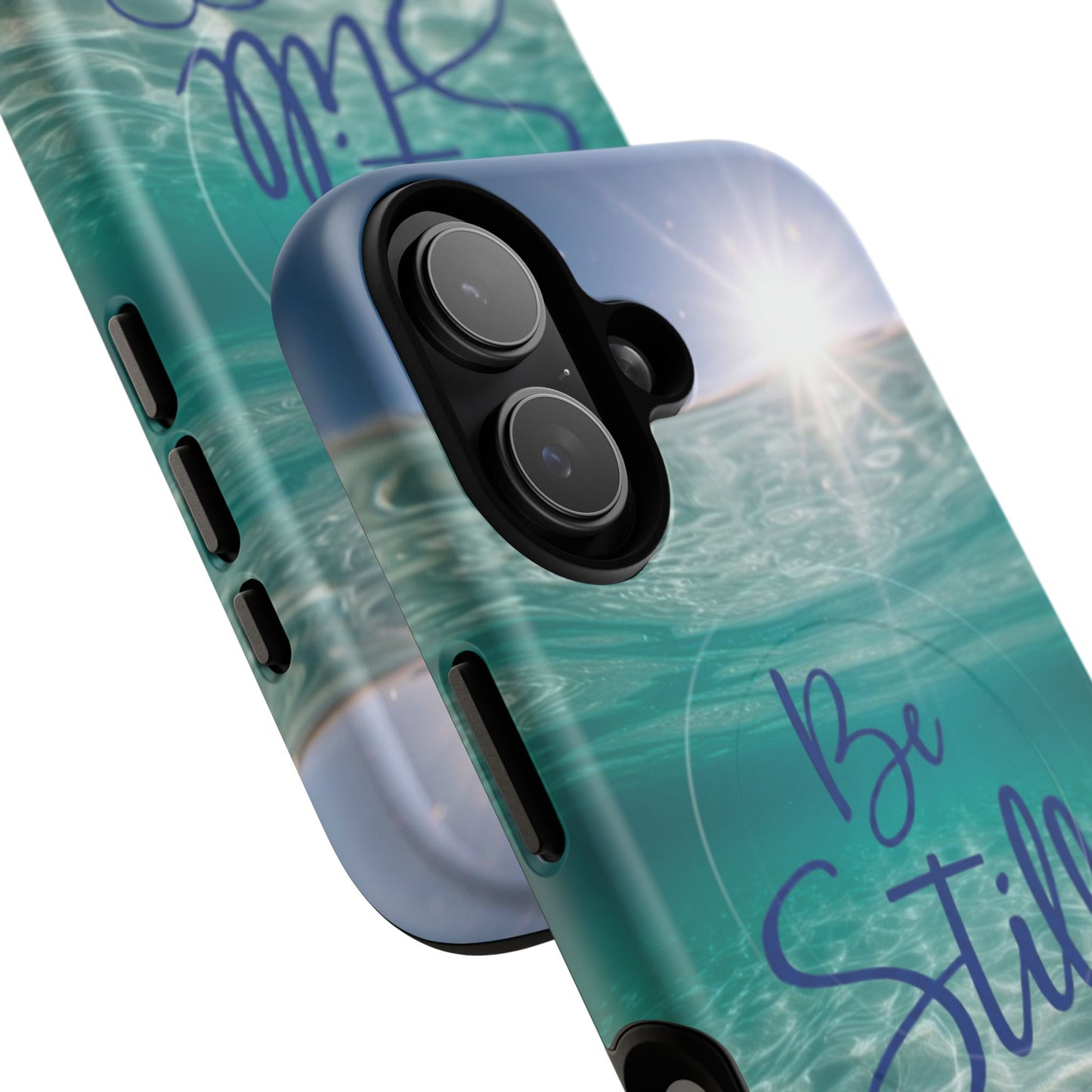 iPhone Tough Magnetic Case — "God Guides and Strengthens You" Angel Feathers Design