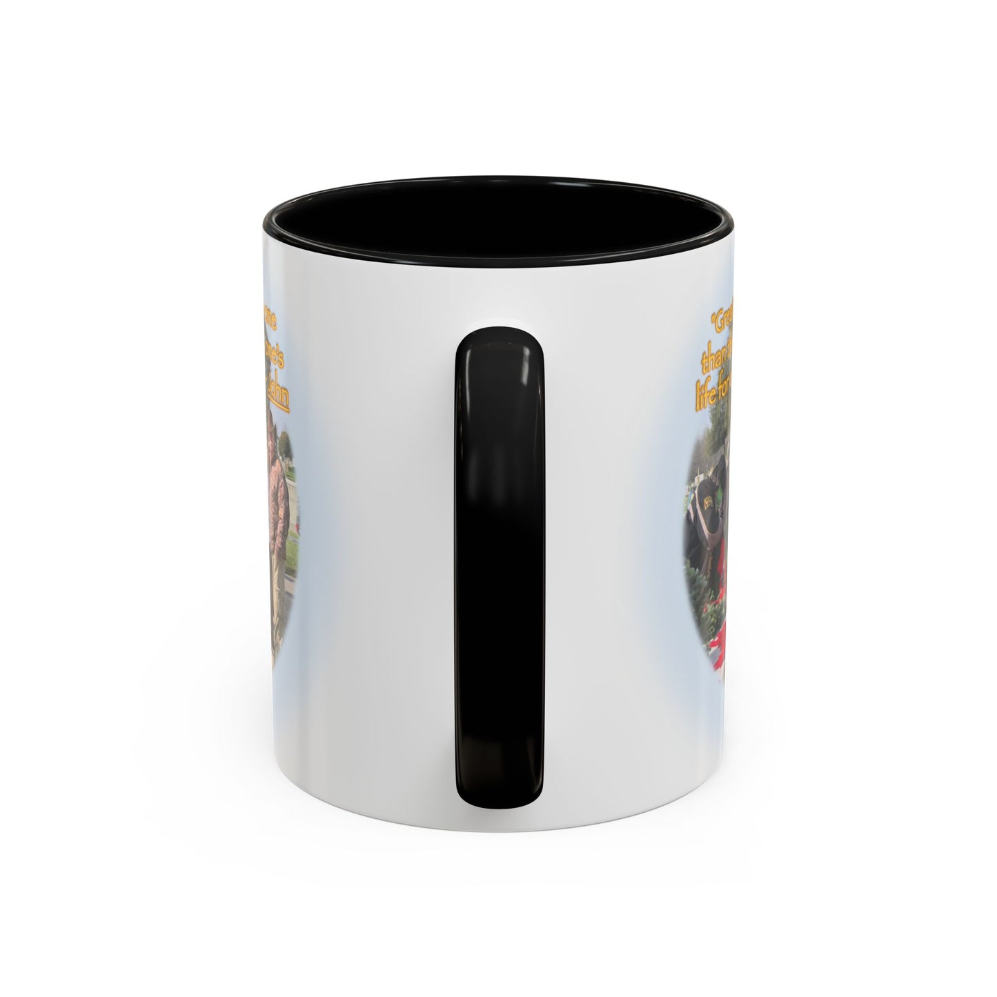 A Angel Feather Original "Hero's - Greater Love" Accent Coffee Mug, 11oz
