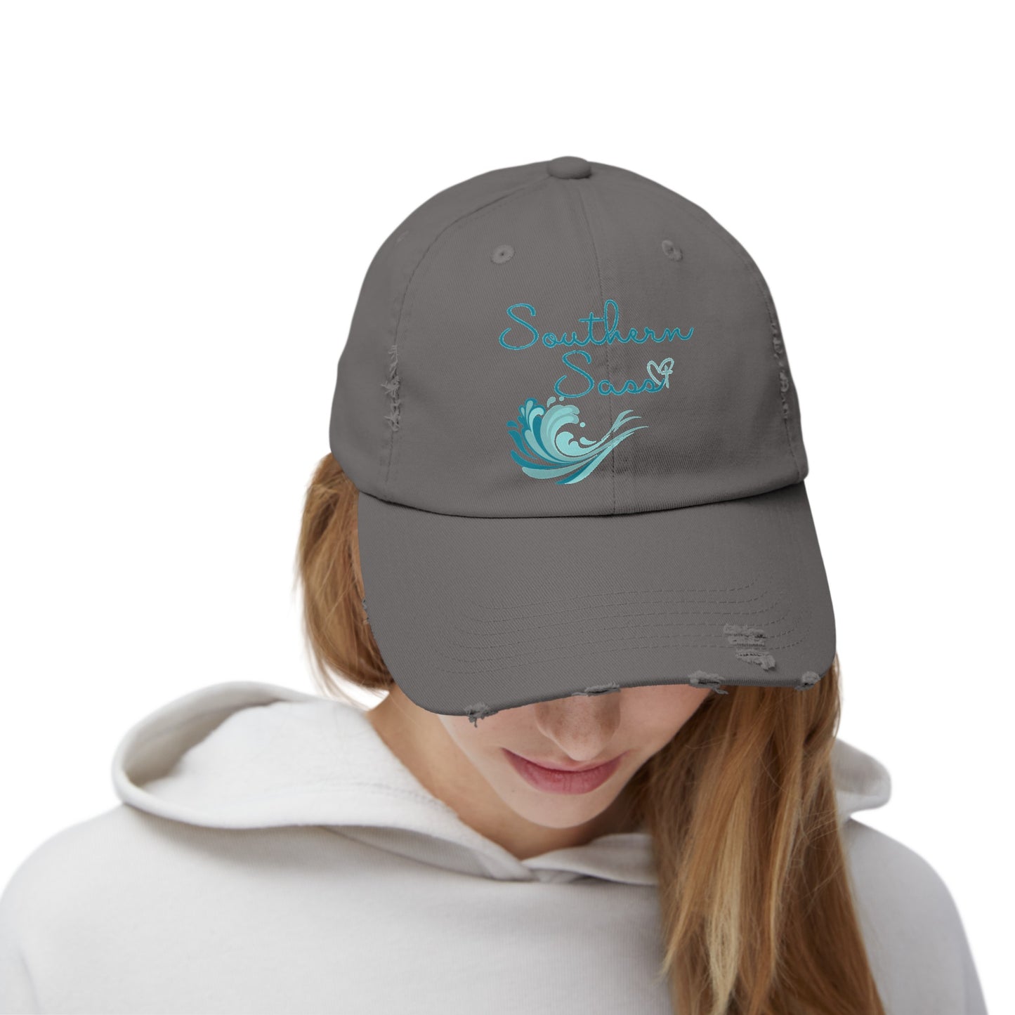 Southern Sass Wave Distressed Cap