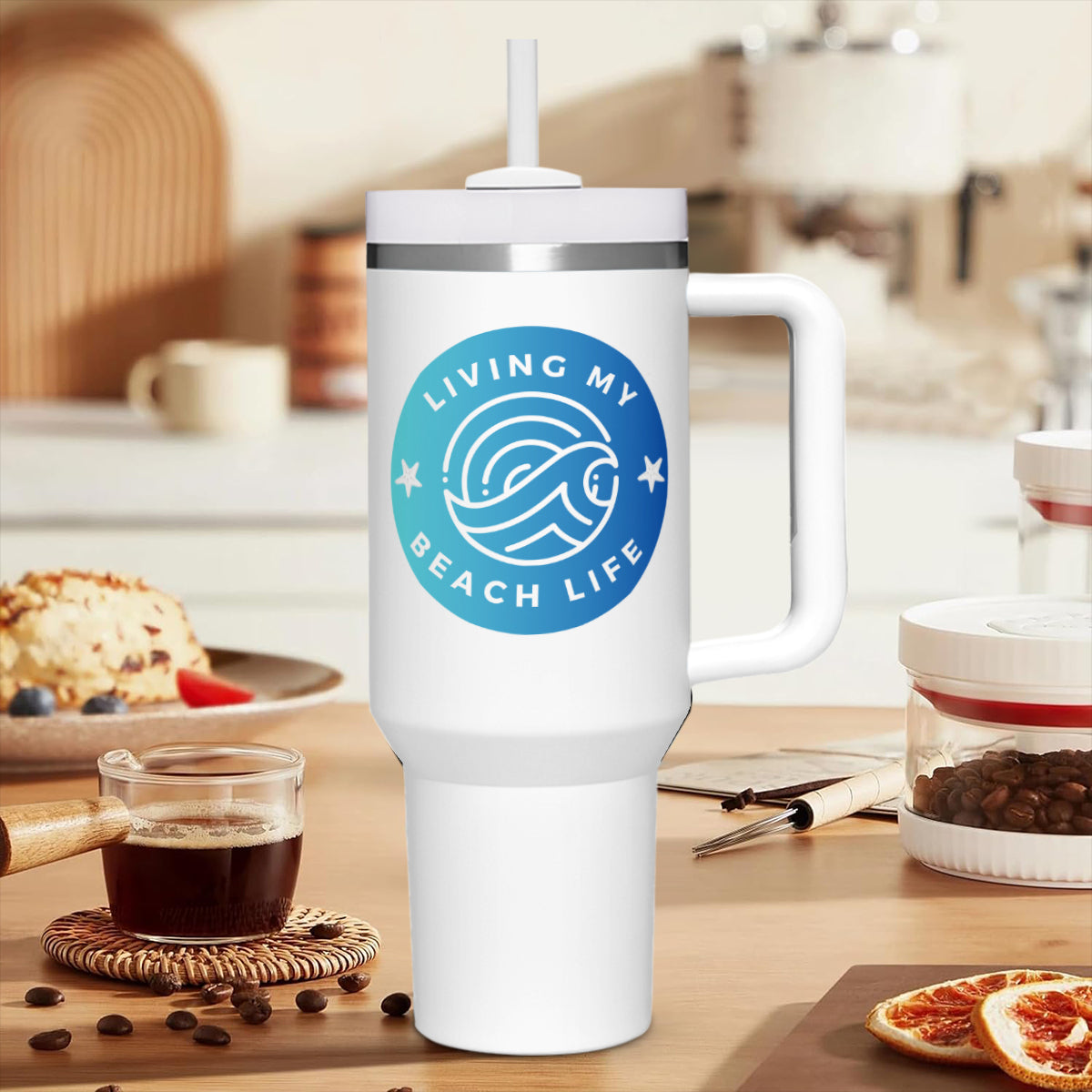 Living My Beach Life - Tumbler