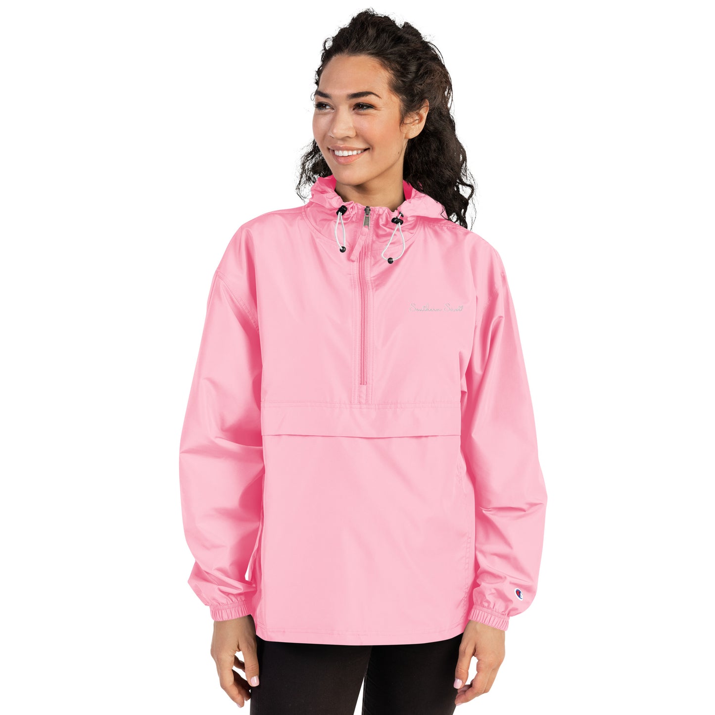 Our Souther Sass Collection © - Embroidered Champion Packable Jacket