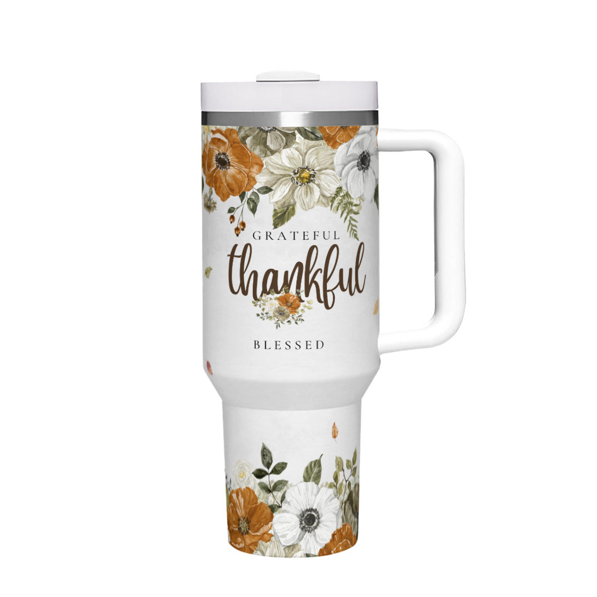 Autumn Tumbler *Grateful, Thankful, Blessed*