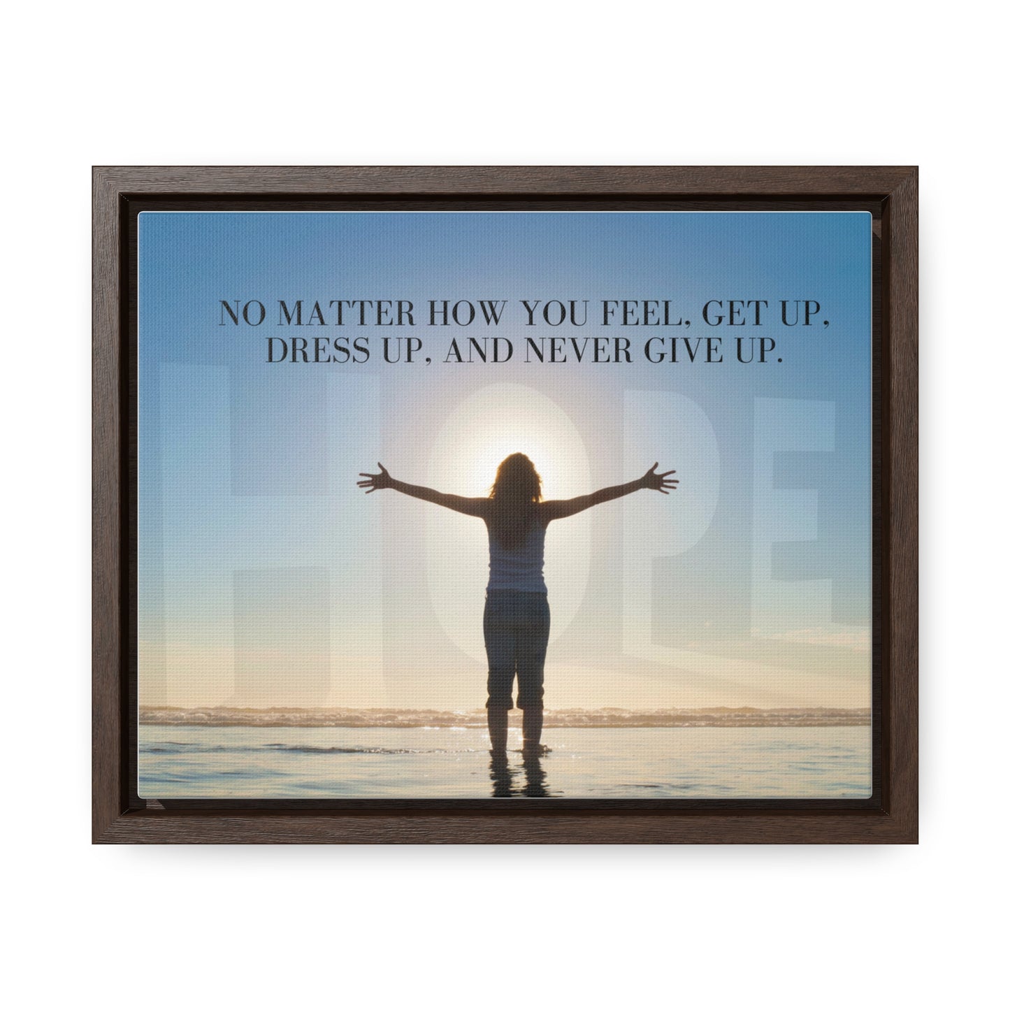 Our Southern Sass Collection - Never Give Up - Gallery Canvas Wraps, Horizontal Frame