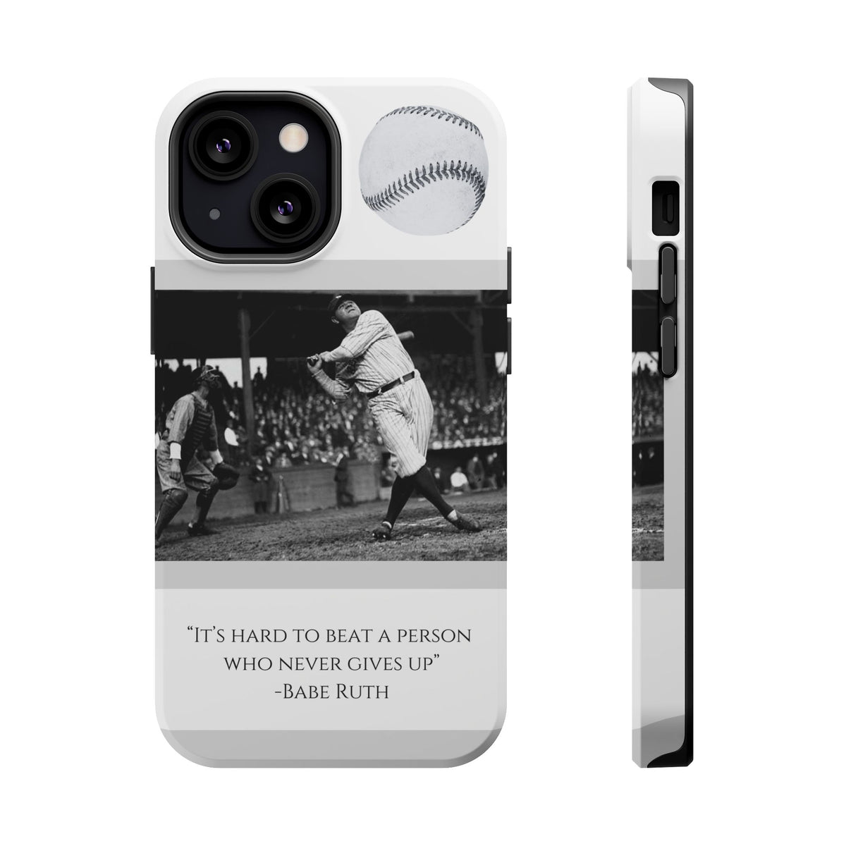 Babe Ruth Baseball Quote Phone Case — Magnetic Impact-Resistant Cover