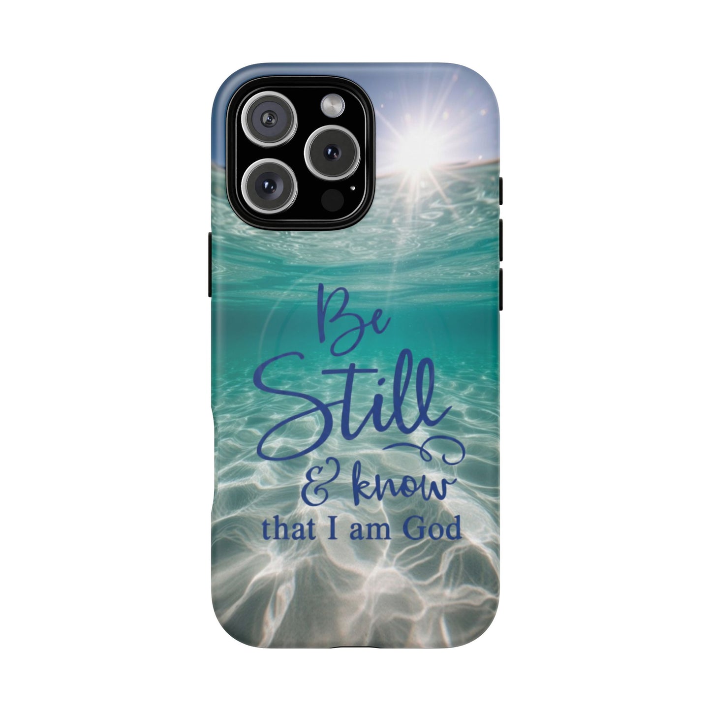 iPhone Tough Magnetic Case — "God Guides and Strengthens You" Angel Feathers Design