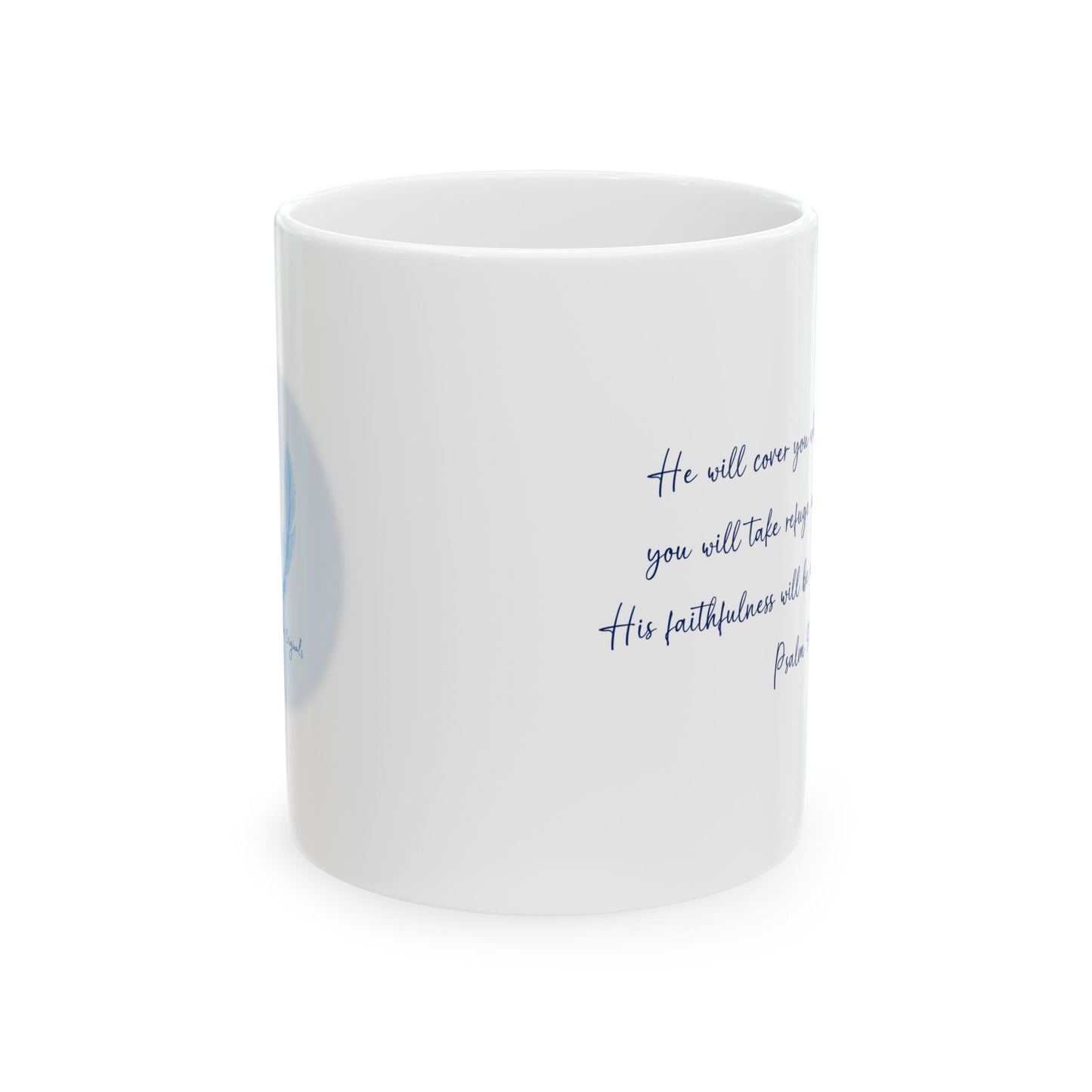 Our Original Angel Feathers 9:14 Ceramic Mug 11oz