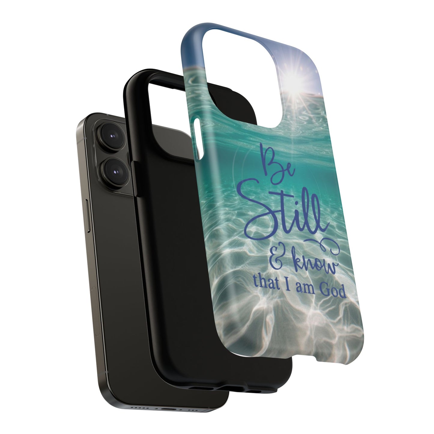 iPhone Tough Magnetic Case — "God Guides and Strengthens You" Angel Feathers Design