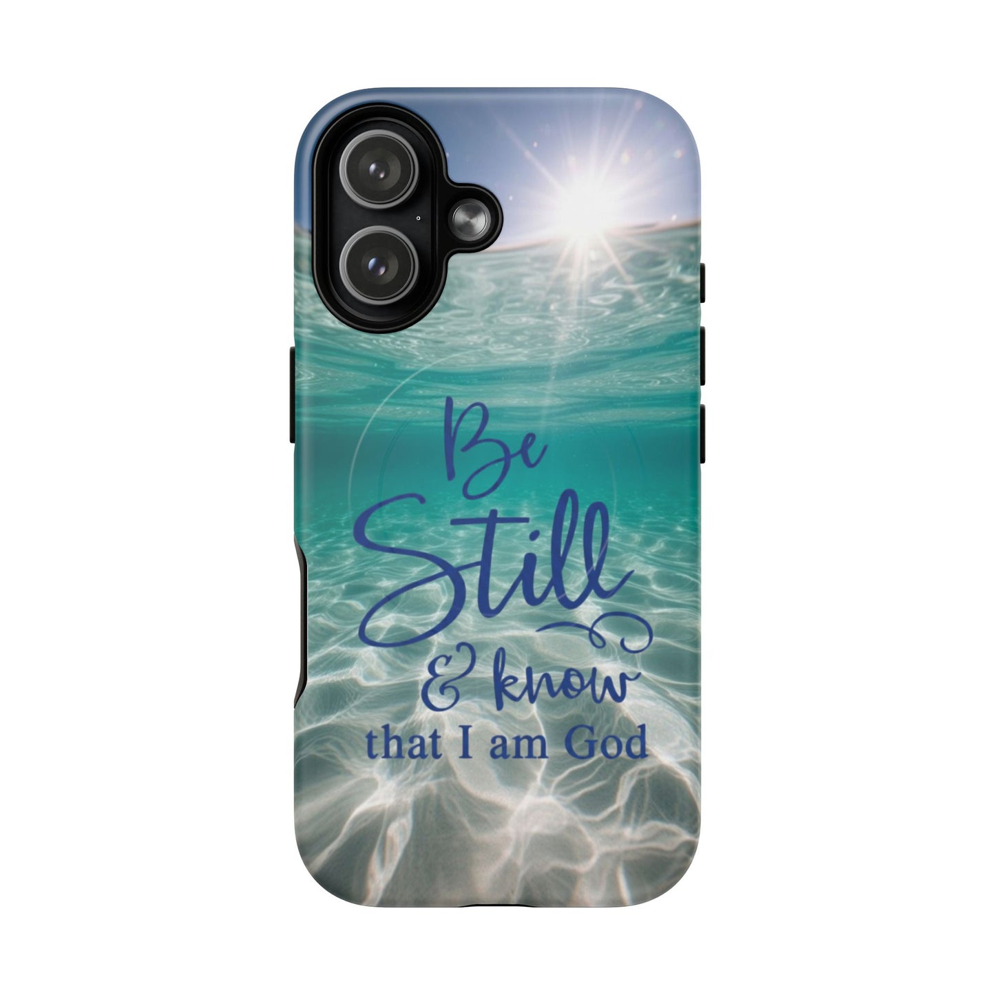 iPhone Tough Magnetic Case — "God Guides and Strengthens You" Angel Feathers Design